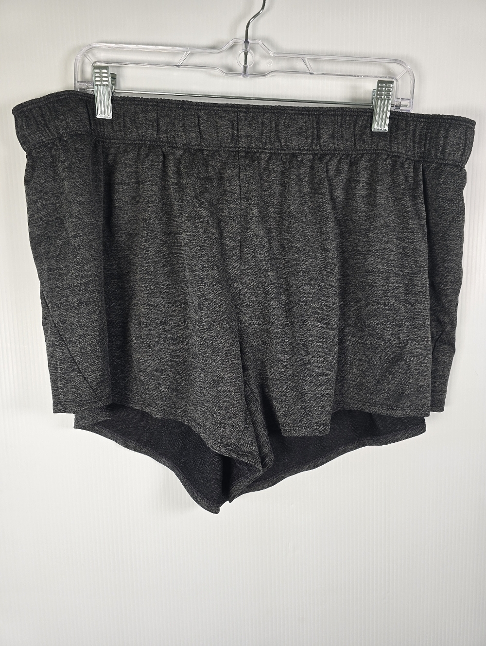 Nike Women's Dark Gray Athletic Running Shorts Foldover Top Drawstring Size 2X